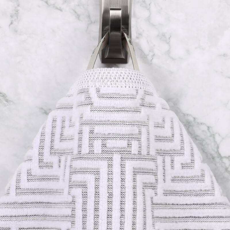 Superior Jasper Cotton Modern Jacquard Face Towel Washcloth Set of 12