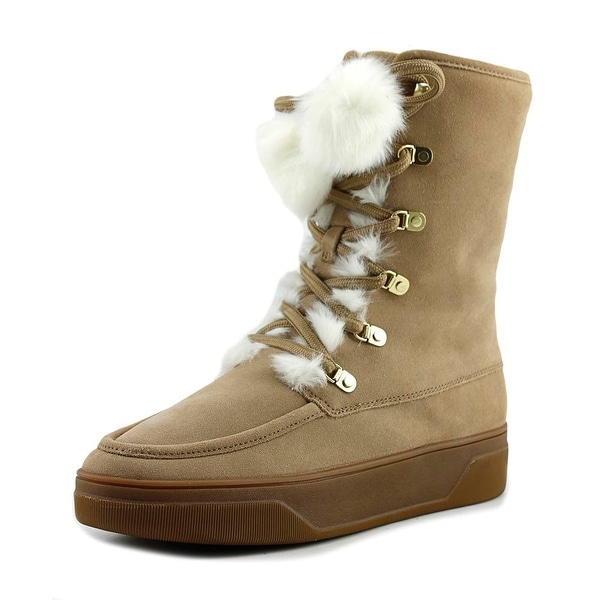 Michael Michael Kors Juno Lace Up Women Dark Khaki Snow Boots