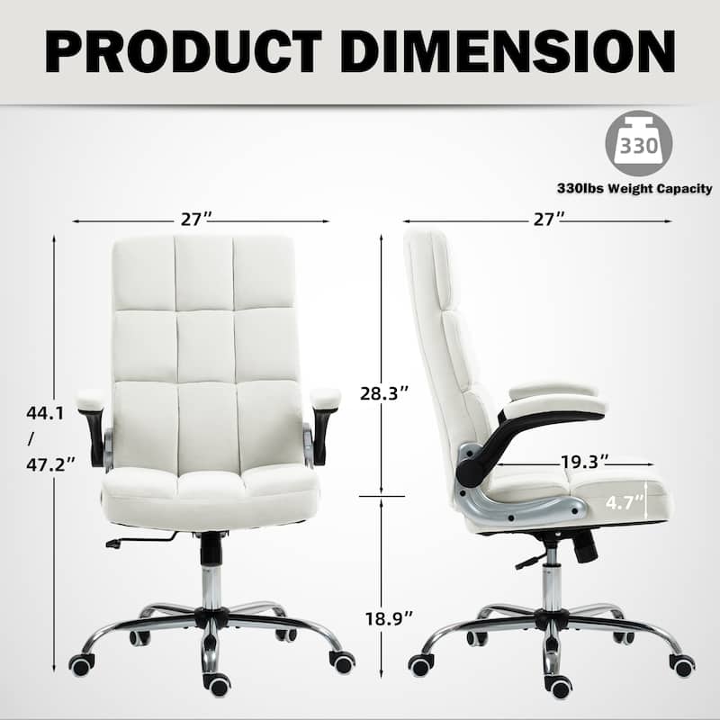 AVAWING Velvet Ergonomic Office Chair: Executive Desk Chair with Adjustable Height & 360° Swivel