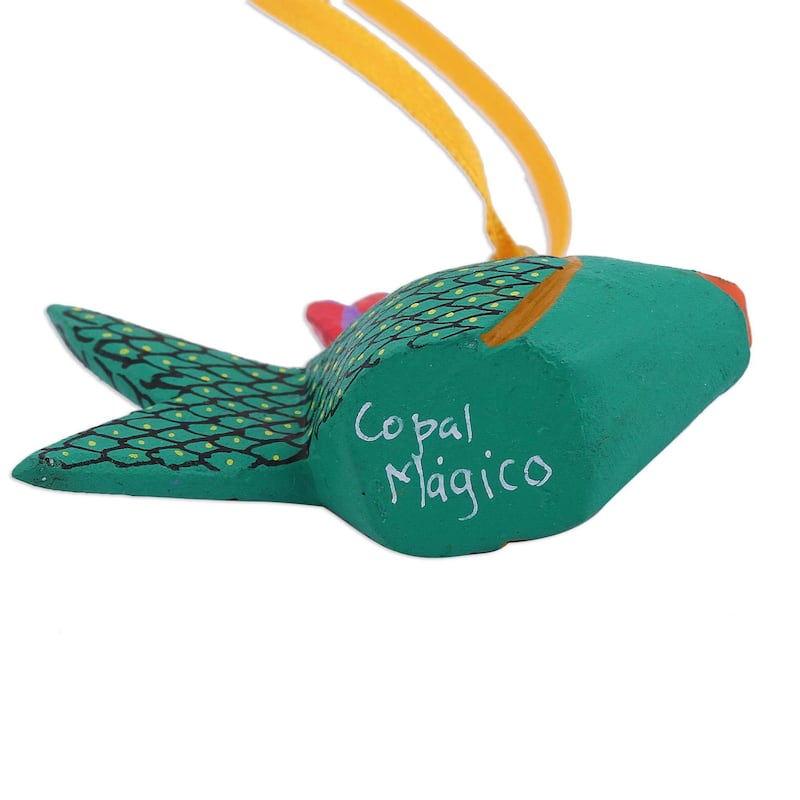 Novica Handmade Sweet Fish Wood Alebrije Ornaments (Set Of 5) - 1.2" H x 0.8" W x 2.2" D
