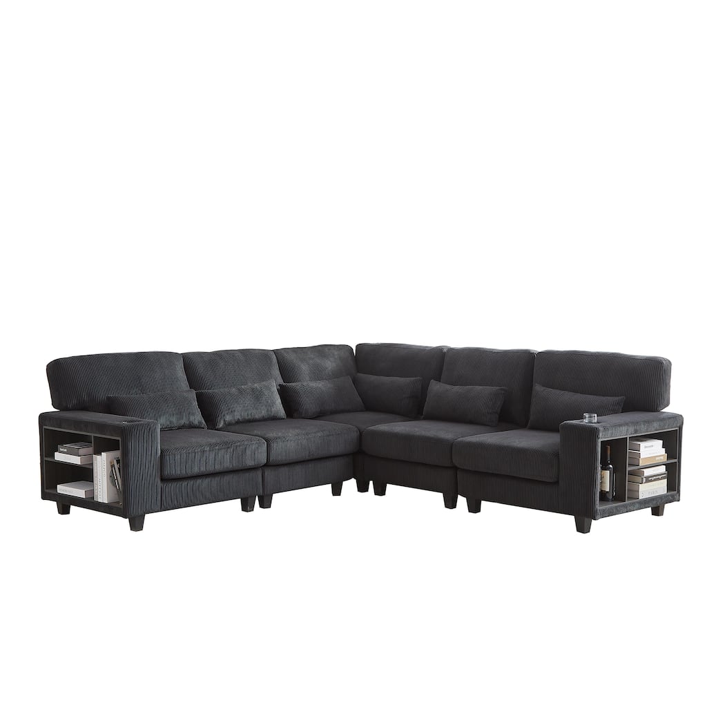 102.75*102.75Inch Modular L-Shaped Sectional Sofa,Free Combination
