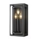 preview thumbnail 1 of 6, Easton 3 Light Wall Sconce - Matte Black