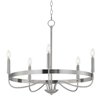Maxim 14495 Frankie 5 Light 26" Wide Taper Candle Style Chandelier