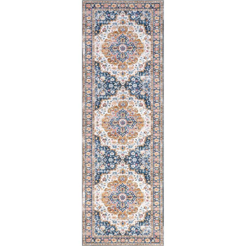 Nuloom Emi Traditional SplashGuard Machine Washable Area Rug
