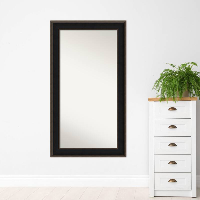 Wall Mirror Choose Your Custom Size-Oversized, Mezzanine Espresso Wood