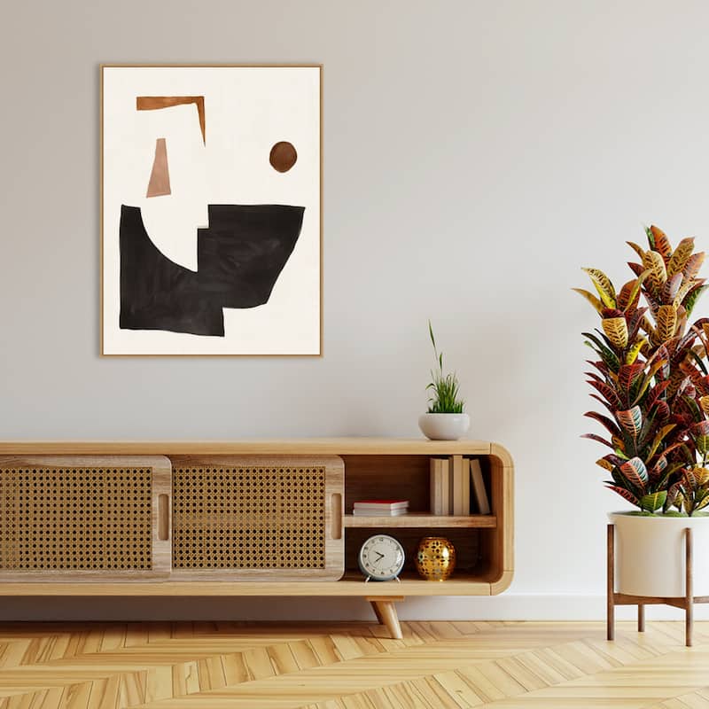 Blockway II by Sozi Framed Canvas Wall Art Print - Sylvie Maple