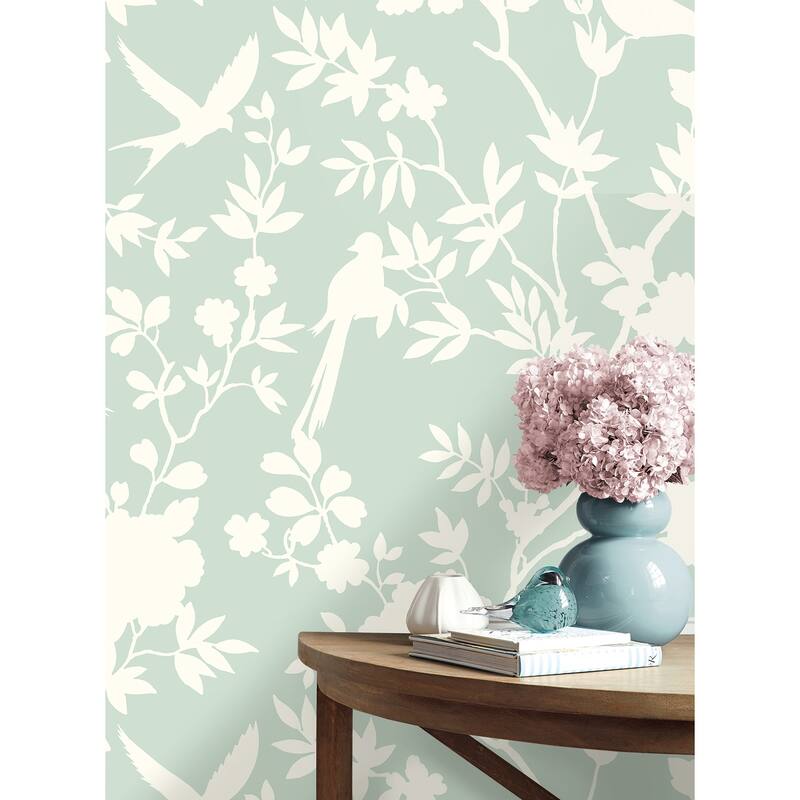 Luxe Haven Mono Toile Peel and Stick Wallpaper