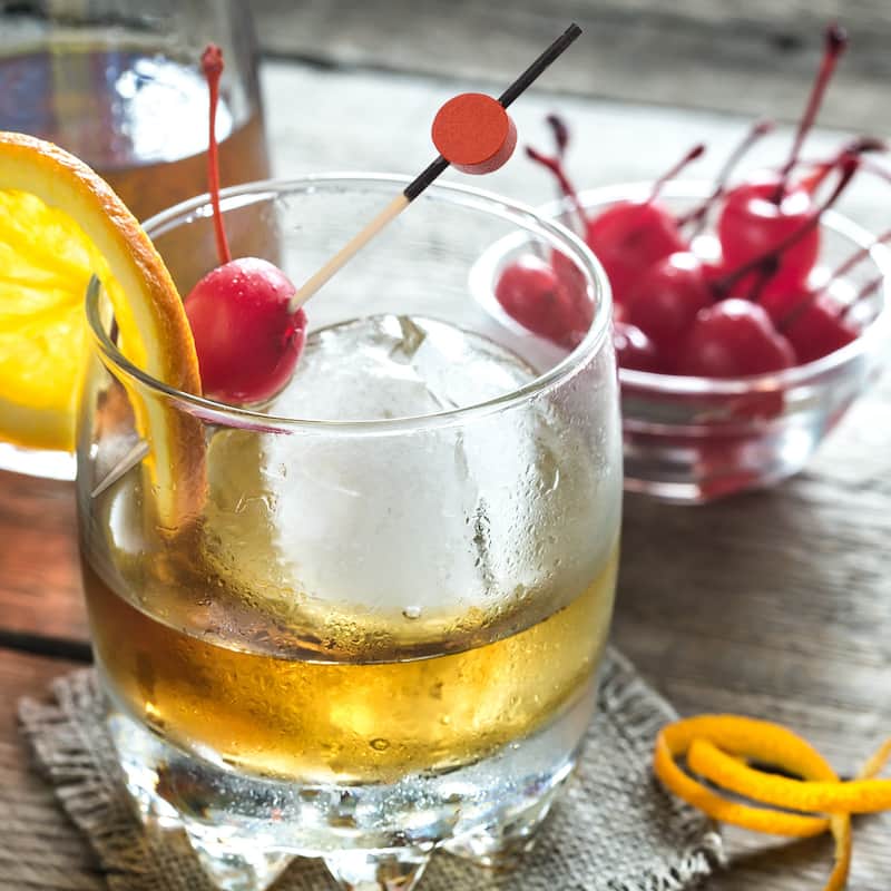 Bamboo Cocktail Toothpicks Flat Round Drink Picks Skewer 100Pcs - 4.72"
