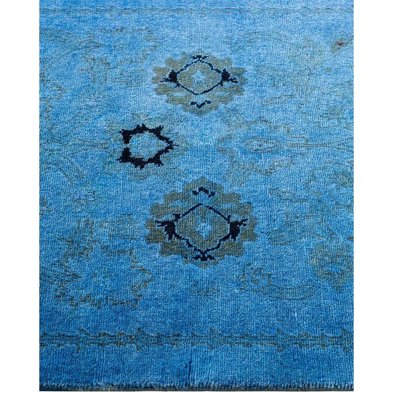 Contemporary Overdyed Wool Hand Knotted Area Rug - 2' 6" x 4' 3"