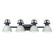 preview thumbnail 3 of 1, Golden Lighting 3602-BA4 SF Duncan 4 Light 34" Wide Vanity Light with