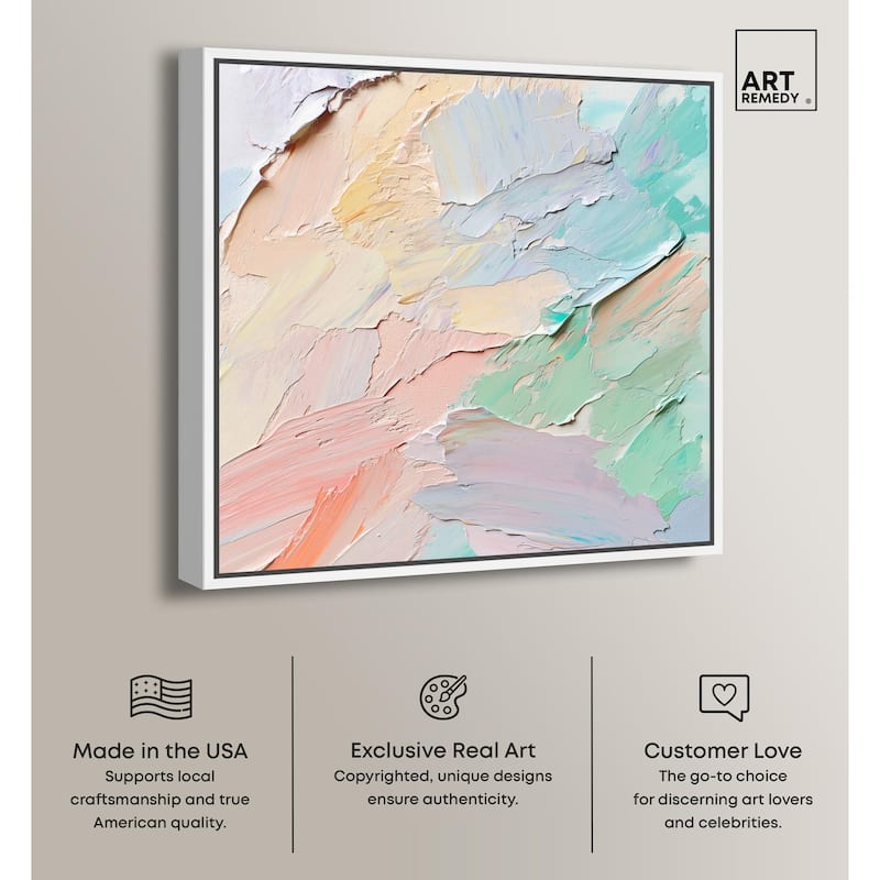 Flowing Mousse III Canvas by Art Remedy