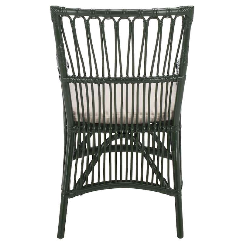 SAFAVIEH Zorianna Solid Wood Dining Chair with Cushion (Fully Assembled) - 22"W x 22"D x 36"H