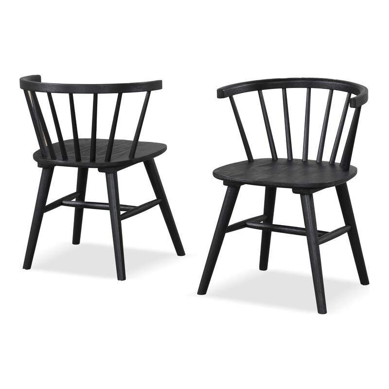 Furniture of America Galgary Mid-Century Modern 5-Piece Round Wooden Dining Table Set