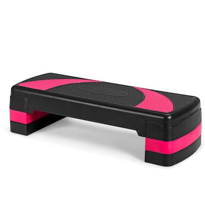 31'' Aerobic Exercise Stepper Cardio Trainer W/Riser Adjustable Height