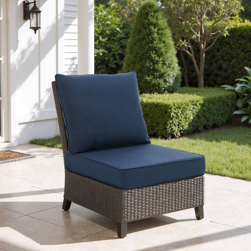 4.7" Thick Sunbrella Outdoor Cushion Set with Back and Seat Cushion