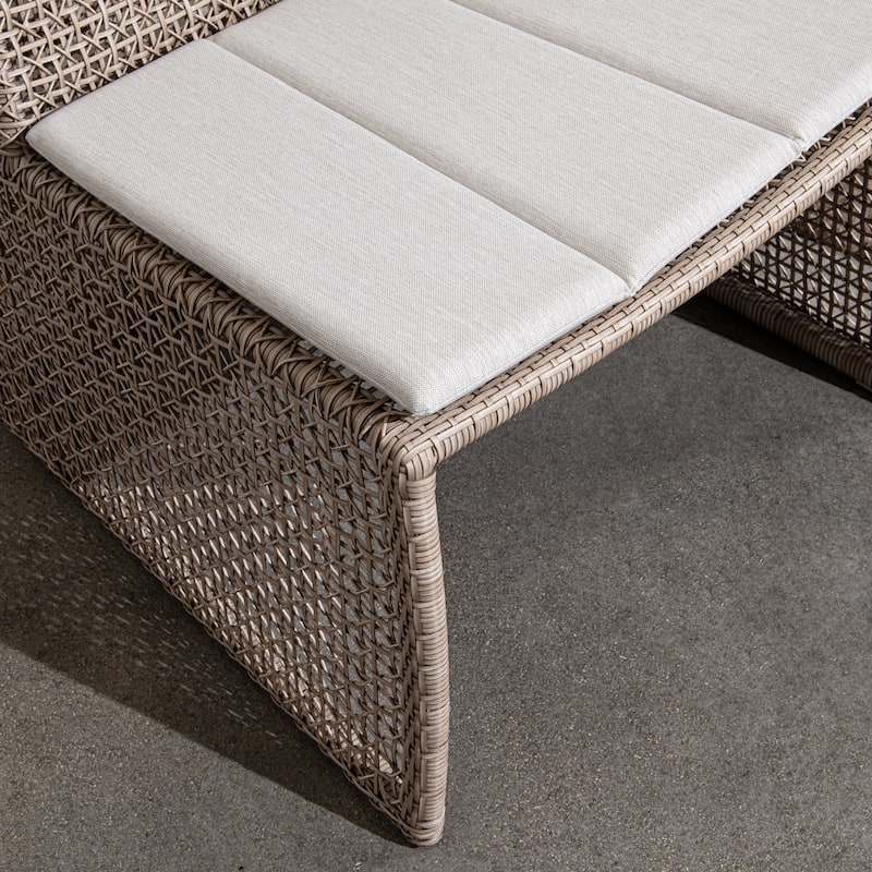 Classic Home Michelle Wicker Outdoor Accent Chair