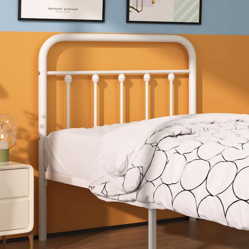 VECELO Modern Metal Platform Kids Bed Frame,Twin Size Bed Set of 2