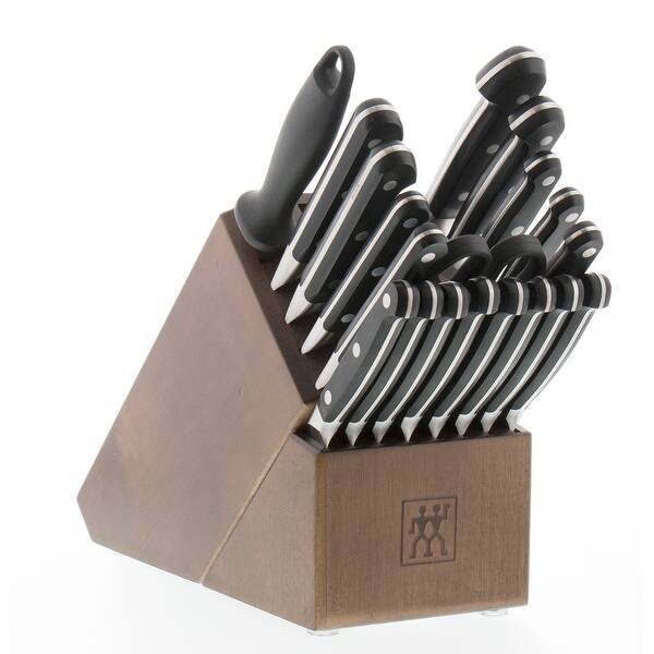 Shop Zwilling Pro 20 Pc Knife Block Set Black Stainless Steel Overstock 21414576