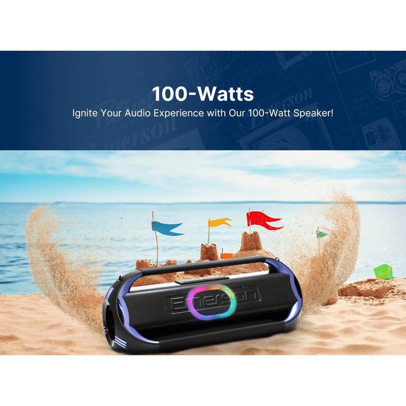 Emerson Triad Grip XL Portable Bluetooth LED Party Speaker