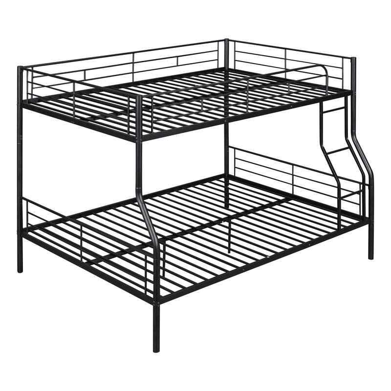 Modern Steel Bunk Bed - Full XL Over Queen & Twin Over Twin