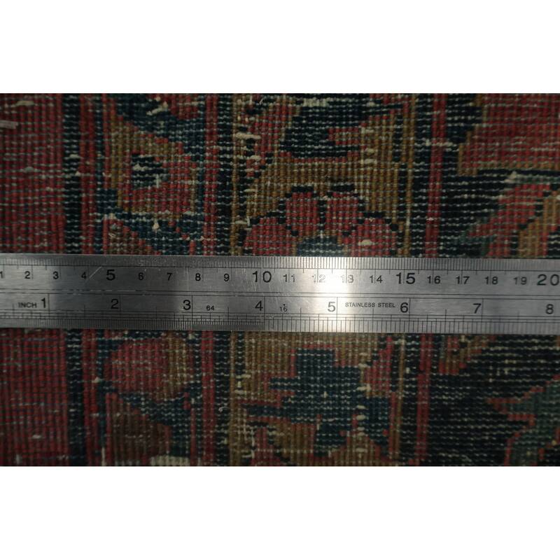 Hand Knotted Oriental 100% Wool Carpet Traditional Floral Pink Sarouk Area Rug - 13' 3'' X 10' 3''