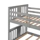 preview thumbnail 13 of 24, Low Bunk Design Twin Over Twin Bunk Bed with Ladder