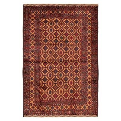 Teimani Tan Rug 4'0" x 6'3" - 4'0 x 6'3