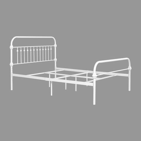 Homy Casa Industrial Style Iron Metal Standard Bed Frame