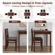 preview thumbnail 8 of 7, Gymax 5 PCS Dining Table Set for 4 w/Rubber Wood Legs Upholstered Seat