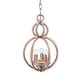 preview thumbnail 2 of 3, Garland 3 Light Crystal Bead Mini Chandelier - 9.5'' W x 15.5'' H