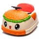 preview thumbnail 1 of 18, 12V Kids Ride On Electric Bumper Car W/Parents Control,Cute&Realistic Hamburger Design,360 Degree Rotation,Storing Space Yellow