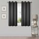 preview thumbnail 106 of 129, Superior Solid Machine Washable Room Darkening Grommet Curtains, Set of 2 42" x 63" - Black