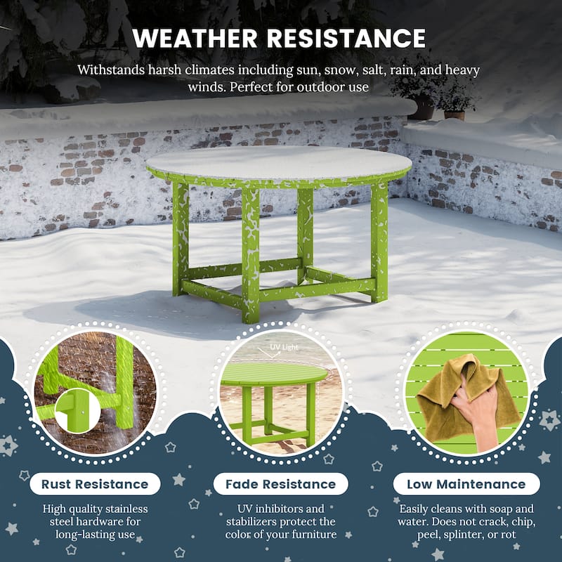 Laguna Kids Adirondack 5-Piece Round Table Dining Set
