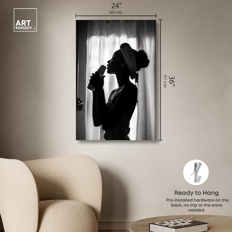 Bathroom Jam Session Canvas by Art Remedy, Gallery Wrapped