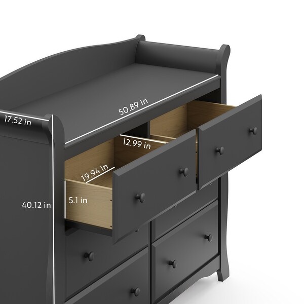 avalon 6 drawer double dresser