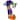 Gemmy Projection Airblown Kaleidoscope Clown Giant (RGB), 7.5 ft Tall, Multicolored