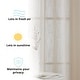 preview thumbnail 53 of 94, HLC.me Abbey Faux Linen Textured Semi Sheer Privacy Light Filtering Transparent Window Grommet Curtain Panels, Pair