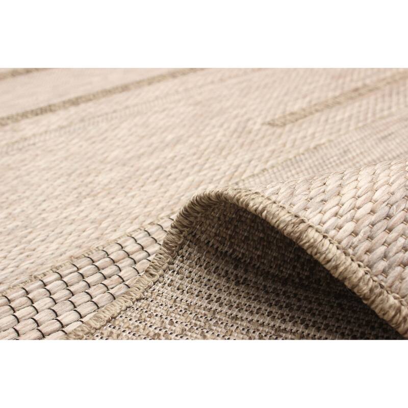 ECARPETGALLERY Machine Woven Atlas Taupe Area Rug