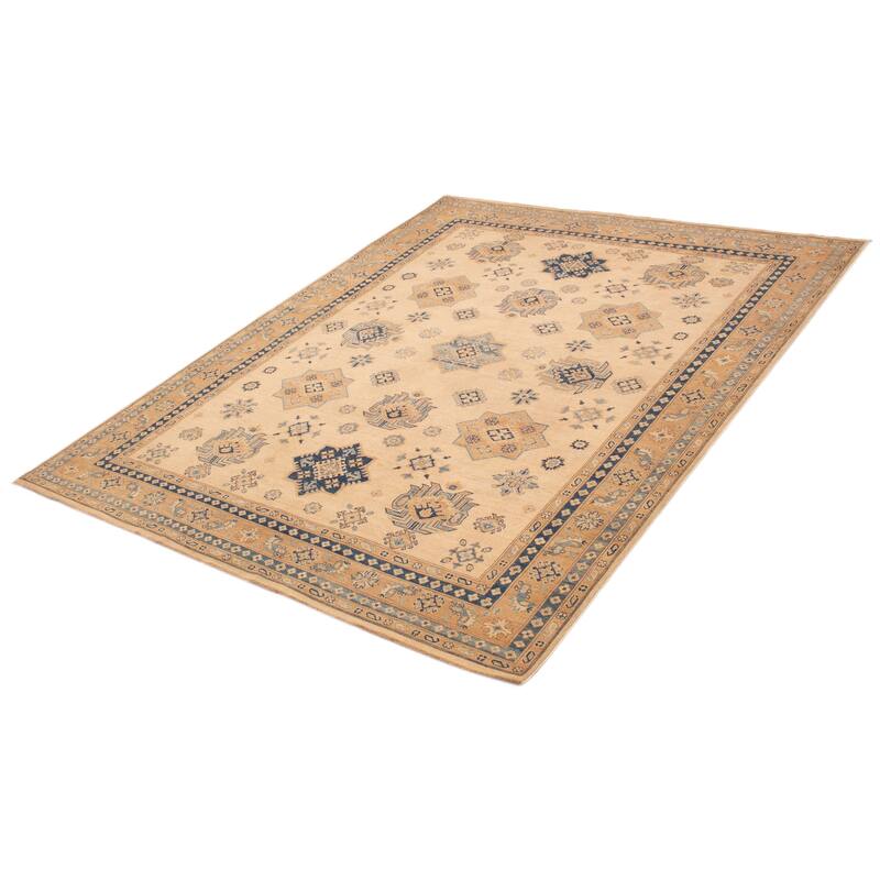 ECARPETGALLERY Hand-knotted Finest Ghazni Ivory Wool Rug - 8'1 x 9'11