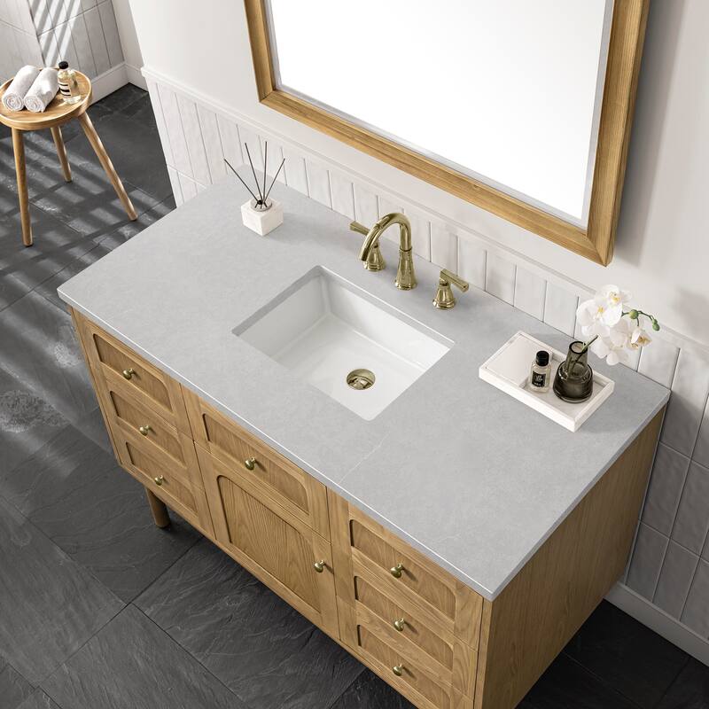 James Martin Vanities Laurent 48" Single Vanity, Light Natural Oak