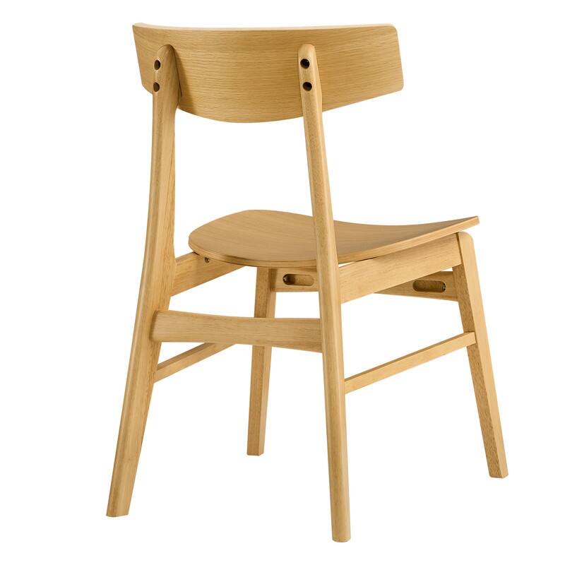 Spruce & Spring Modern Farmhouse Dining Chair with Ergonomic Bentwood Back