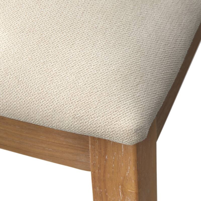 Lifestorey Blakely Solid Wood Upholstered Dining Chair (Set of 2)