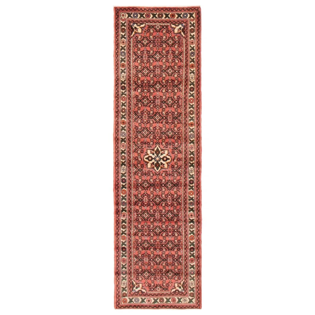 ECARPETGALLERY Hand-knotted Andelz Copper Wool Rug - 2'8 x 9'3