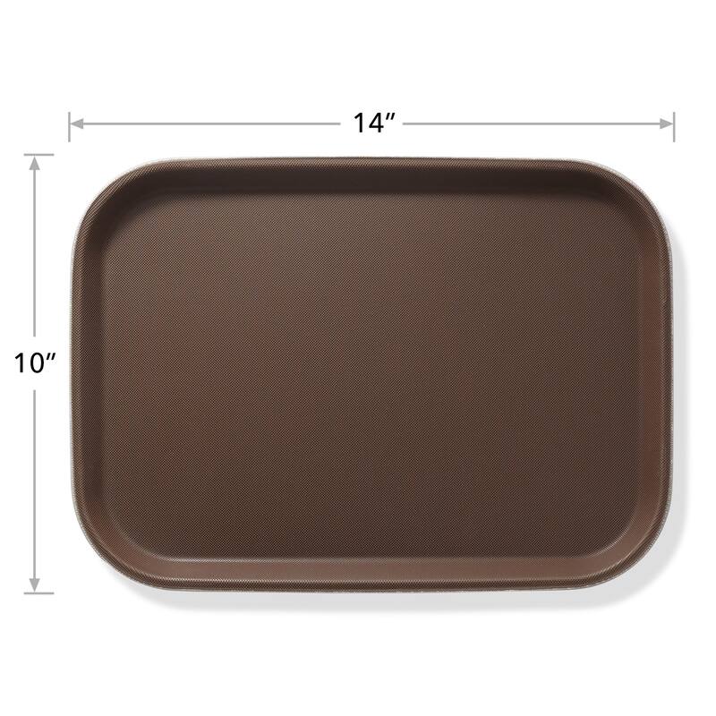 Set of 4 Rectangular Restaurant Serving Trays NSF Tray