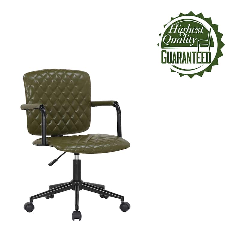 Porthos Home Nels Adjustable PU Leather Swivel Office Chair