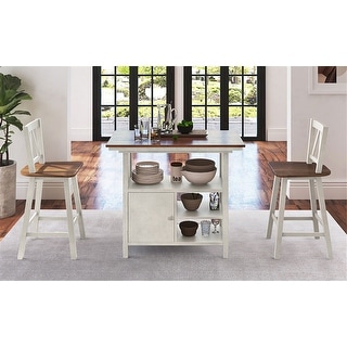 Farmhouse 3-Piece Counter Height Dining Table Set - Bed Bath & Beyond ...