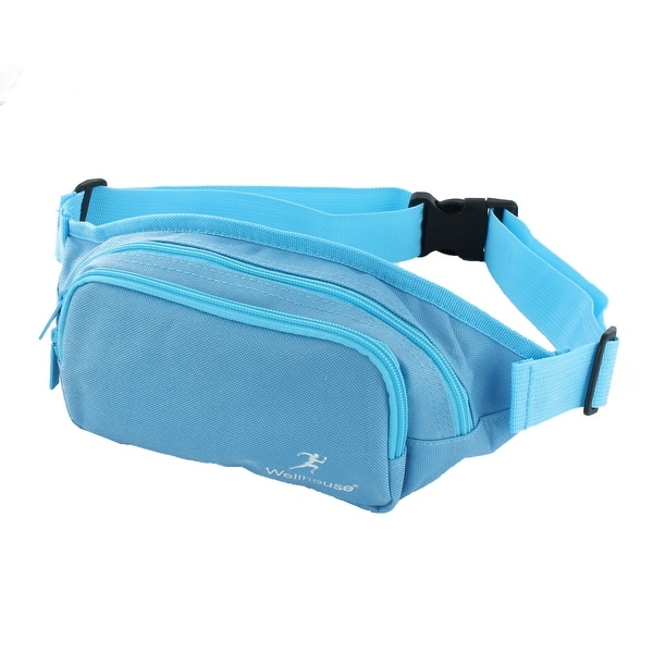 Wellhouse Authorized Running Hiking Keys Holder Adjustable Sports Waist Bag Blue