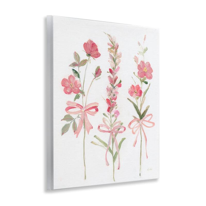 Stupell Pastel Pink Floral Sprigs Wall Plaque Art Design By Sally Swatland