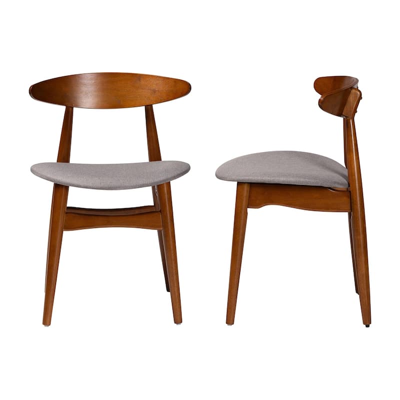 Carson Carrington Haapajarvi Mid-century Modern Medium Oak Dining Chair (Set of 2)