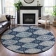 preview thumbnail 55 of 99, Premium Washable Super Soft Global Modern Mayfield Rug Navy - 8' x 8'